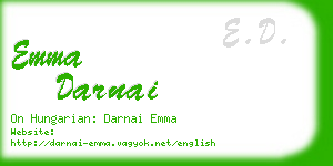 emma darnai business card